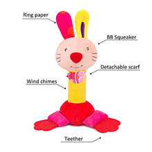 Load image into Gallery viewer, Baby Rattle Toy, Colorful Cute Animal Shaped Baby Rattle Toy Baby Plush Sensory Toy Baby Gifts for Newborns(#4)
