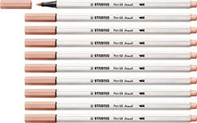 Load image into Gallery viewer, Premium Fibre-Tip Pen - STABILO Pen 68 brush Box of 10 Light Flesh-Tint
