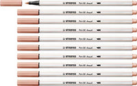 Premium Fibre-Tip Pen - STABILO Pen 68 brush Box of 10 Light Flesh-Tint