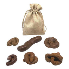 Load image into Gallery viewer, Toddmomy 1 Set Fake Poop Toy Fake Turd Novelty Floating Poop Imitation Turd Shits Joke Tricky Toys with Drawstring Bag for April Fools Day Party Favor Chocolate
