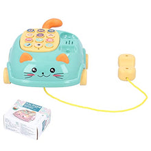 Load image into Gallery viewer, GLOGLOW Musical Telephone Toy, Baby Cell Phone Toy Baby Cell Phone Toy Multifunctional Cartoon Simulated Phone Drag Landline Telephone Learning Toys for Kids
