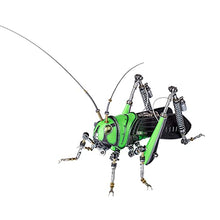 Load image into Gallery viewer, XSHION 3D Metal Puzzle Grasshopper Model, DIY Assembly Mechanical Insect Model Stainless Steel Building Kit Jigsaw Puzzle Brain Teaser, Desk Ornament

