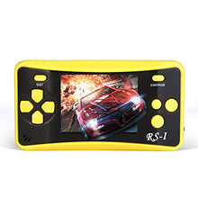 Load image into Gallery viewer, QoolPart Classic Game Console 2 Pcs Blue and Yellow, Retro Game Console, AV Mini TV Game Console ?AV Output Console, AV Mini Handheld Game
