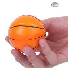 Load image into Gallery viewer, Zerodis Ball Toy, 10pcs 63mm PU Basketball Football Toy Foam Squeeze Sports Ball Kids Toy Pressure Relieving Health Balls Kids Toy Gift(Orange)

