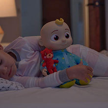 Load image into Gallery viewer, CoComelon Official Musical Bedtime JJ Doll, Soft Plush Body  Press Tummy and JJ sings clips from Yes, Yes, Bedtime Song,  Includes Feature Plush and Small Pillow Plush Teddy Bear  Toys for Babies
