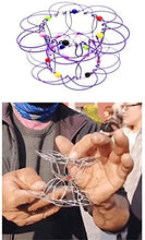 Load image into Gallery viewer, YZDMZBH Flow Ring Spinner Ring arm Toy, Magic Mandala Flower Basket Toy,Magic Wire Art Mild Steel Flow Ring Spinner Ring Arm ToyTransforming 36 Shapes Handmade Wire Toy,C7pcs
