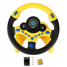 Load image into Gallery viewer, Coherny Simulated Driving Controller Portable Simulated Driving Steering Wheel Copilot Toy Children&#39;s Educational Sounding Toy Small Steering Wheel Toy Gift Funny Interactive Driving Wheel with Music
