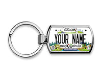 BRGiftShop Personalized Custom Name License Plate Mexico Coahuila Metal Keychain