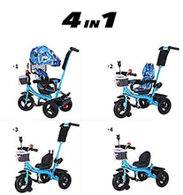 Load image into Gallery viewer, Moolo Trikes for Toddlers, Baby Kids Children Tricycle Ride on 3 Wheels Parent Handlebar Canopy Foldable Foot Pedal Multi-Function
