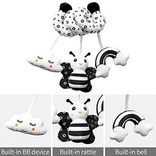 Load image into Gallery viewer, KAKIBLIN Crib Decorations Toy, Baby Crib Toy Hanging Decorations Plush Toys for Crib Bed Stroller Spiral Plush Toys Car Seat Travel Toy for Infant 0-6 Months, Bee
