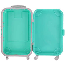 Load image into Gallery viewer, ZWSISU Doll Accessories Travel Plastic Suitcase Toy for 18 Inch American Dolls 11 Colors (Green)
