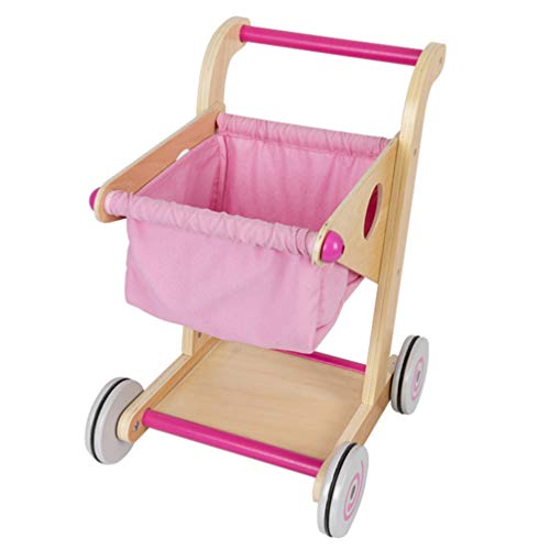 TOYANDONA Mini Shopping Cart Toy Handcart Shopping Trolley Mobile Holder Storage Basket for Home Birthday Baby Shower Table Centerpiece Decoration Gifts