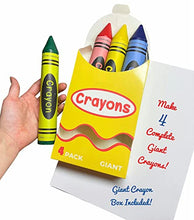 Load image into Gallery viewer, CraCycle DIY 4 Giant Crayons, Craft Project, Gift Maker, 2 Silicone Molds &amp; Complete Accessories to Make 4 Giant Crayons in a Giant Crayon Box, Reusable
