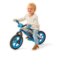 Load image into Gallery viewer, Chillafish Bmxie Lightweight Balance Bike with Integrated Footrest and Footbrake for Kids Ages 2 to 5 Years, 12-inch Airless Rubberskin Tires, Adjustable Seat Without Tools, Blue
