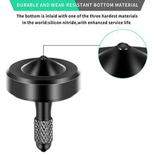 Load image into Gallery viewer, CHEETOP Exquisite Metal Spinning Top, Nicely Machined Stainless Steel Fidget Desk Toy, Perfect Balance Spin Time for Over 8 Mins, Waste Time Efficiently, Easy to Work (Medium Diameter 25mm, Black)
