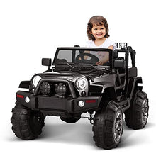Load image into Gallery viewer, TRINEAR Kids Ride on Truck with Remote Control, 12v Kids Ride on Car, Electric Cars for Kids 3 to 7 Years, 3 Speeds 4 Wheels, Spring Suspension, Black
