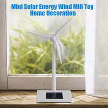 Load image into Gallery viewer, Solar Wind Toy Mini Solar Wind Mill Solar Powered Windmill Toy Kids Children Science Teaching Tool Home Decor Garden Ornament

