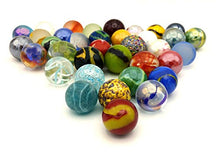 Load image into Gallery viewer, Naturesroom Glass Shooter Marbles for Kids - Large 1&quot; Shooter Marbles Bulk for Collectables, Games and Home Decorations - Set of 50 Assorted Colors - Big Bag of Marbles - Jugar a Las Canicas
