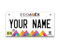 BRGiftShop Personalized Custom Name Mexico Edomex 3x6 inches Bicycle Bike Stroller Children's Toy Car License Plate Tag