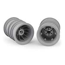 Load image into Gallery viewer, J Concepts Inc. Krimson Dually 2.6 Dual Wheels with Adapters, Gray/Silver (2), JCO3388S
