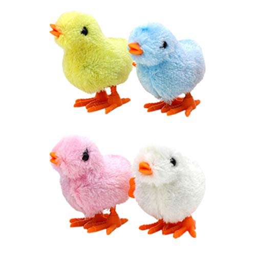 Tomaibaby 12pcs Wind up Toys Plush Chicks Walking Chicken Kids Party Favors Gift for Easter Birthday Home Festival Decoration