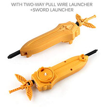 Load image into Gallery viewer, RGoal 4 in 1 Bey Burst Battaling Tops Set, Burst Starter Top Set with 4D Launcher(Gold)
