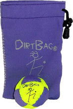 Load image into Gallery viewer, Dirtbag Classic Footbag Hacky Sack with Pouch, Flying Clipper Original Dirtbag with Signature Carry Bag - Fluorescent Yellow/Purple/Purple Pouch.
