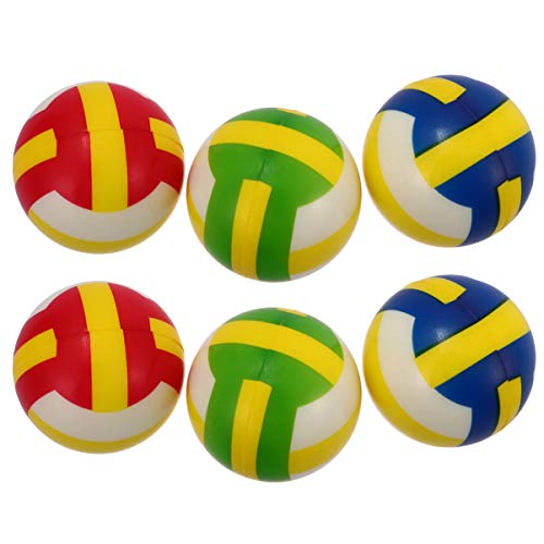 BESPORTBLE 6Pcs Colorful Ball Toy Soft PU Ball Funny Relaxing Toys Slowly Rebounce Balls Random Color