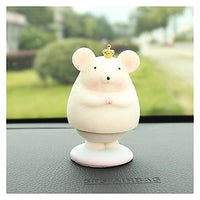 Hhhong Nodding Mouse Cute Car Dashboard Toys Spring Shaking Head Bobblehead Dolls Accessory Interior Auto Decor for Car Ornaments Gifts (Color Name : Cheering)