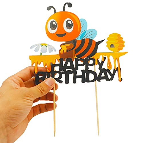 Sakolla Bumble Bee Cake Topper, Happy Birthday Cake Topper Picks Bee T –  ToysCentral - Europe