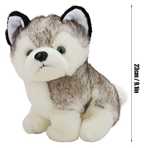 URRNDD Dog Doll, Bright Color Soft Plush Toy, Safe for Birthday Baby(23cm)