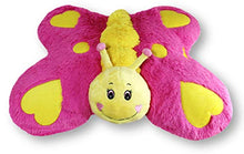 Load image into Gallery viewer, Butterfly Zoopurr Pets 24&quot; Large, 2-in-1 Stuffed Animal and Pillow with Embroidered Eyes | Expandable Cushion | Premium Soft Plush Cute Toy Travel Comfort | Great Present for Toddlers &amp; Kids
