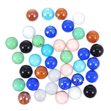 Load image into Gallery viewer, balacoo Glass Marbles Toy Cats Eyes Marbles Colorful Glass Marbles for Children Marble Games for Aquarium Game Vase Plant Decor Random Color 14mm 30Pcs
