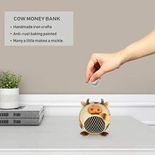 Load image into Gallery viewer, Tooarts Milk Cow Coin Bank Animal Piggy Bank Money Saving Room Ornament Home Decor Box Baby Girl Gifts, Birthday Gifts

