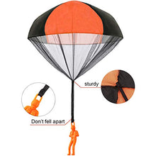 Load image into Gallery viewer, Trounistro 10 Pieces Parachute Toy Tangle Free Throwing Toy Parachute Figures Hand Throw Soldiers Parachute Play Children&#39;s Flying Inflatable Toys
