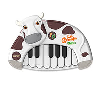 La Granja De Zenon Piano Keyboard Toy for Kids, La Vaca Lola 1 2 3 4 Year Old Girls First Birthday Gift,13 Keys Multifunctional Musical Electronic Toy Piano for Toddlers