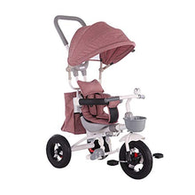 Load image into Gallery viewer, Beginner Trike,Child Foldable 3 in 1 with Push Handle Outdoor with Push Handle Tricycles Dark Red Dark Blue Dark Orange (Color : Dark red)

