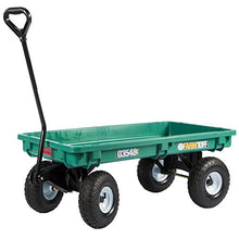 Load image into Gallery viewer, Millside 03548-FF Poly-Deck Garden Wagon with Flat Free Tires, Green
