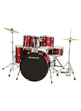 Load image into Gallery viewer, Ludwig Accent Drive Red 5-Piece Drum Set (Includes Hardware, Throne, Pedal, Cymbals, Sticks and Drum Key)
