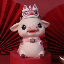 Load image into Gallery viewer, Garneck Cute Cow Ceramic Piggy Bank Money Saving Bank Money Change Piggy Bank Cartoon Animal Saving Pot Bitrhday Gifts
