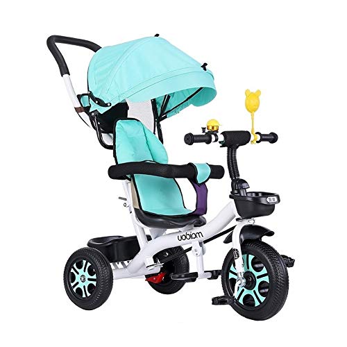 Baby Bike Child Stroller 1-3-6 Years Old Tricycle Safety Fence Indoor and Outdoor Portable Tricycle
