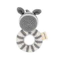 Cheengoo Organic Hand Crocheted Ring Rattle - Zebra