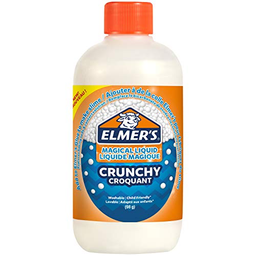 Elmers Crunchy Slime Activator | Magical Liquid Glue Slime Activator | 98 g Bottle | Great for Making Crunchy Slime