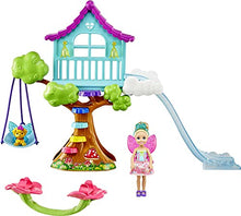 Load image into Gallery viewer, Barbie Dreamtopia Chelsea Fairy Doll and Fairytale Treehouse Playset with Seesaw, Swing, Slide, Pet and Accessories, Gift for 3 to 7 Year Olds
