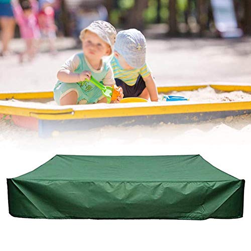 Sandbox Cover, Green Square Protective Cover with Drawstring for Sandpit, Toys, Swimming Pool and Furniture, Square Pool Cover (Color : Green, Size : 150x150cm)