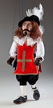 Load image into Gallery viewer, Musketeer Pierre  Cute Hand-Made String Puppet by Czech Marionettes
