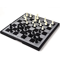 Chess Set Magnetic Foldable with Storage Travel Chess- Board Game- Parent-Child Interaction Beginners Kids Adults (Size : 11.8