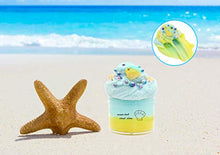 Load image into Gallery viewer, Dongshop Fluffy Cloud Slime Soft Stretchy Slime Charms Stress Relief Toy Scented DIY Slime Sludge Party Favors Seashell Slime for Girls Boys Kids Adults 200ML(Yellow Green)

