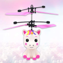 Load image into Gallery viewer, TOYANDONA Flying Mini Drone Animal Design Gesture Induction Aircraft Toy USB Charging Body Induction Toy for Kids Children Easy Indoor Small UFO Flying(Red)
