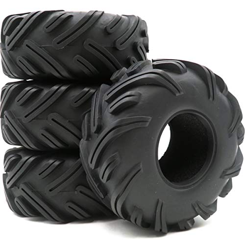 4pcs RC 2.2 Crawler Mud Tires Sand Snow Badland Tyres Height 135mm Fit for 2.2'' beadlock Wheel Rims